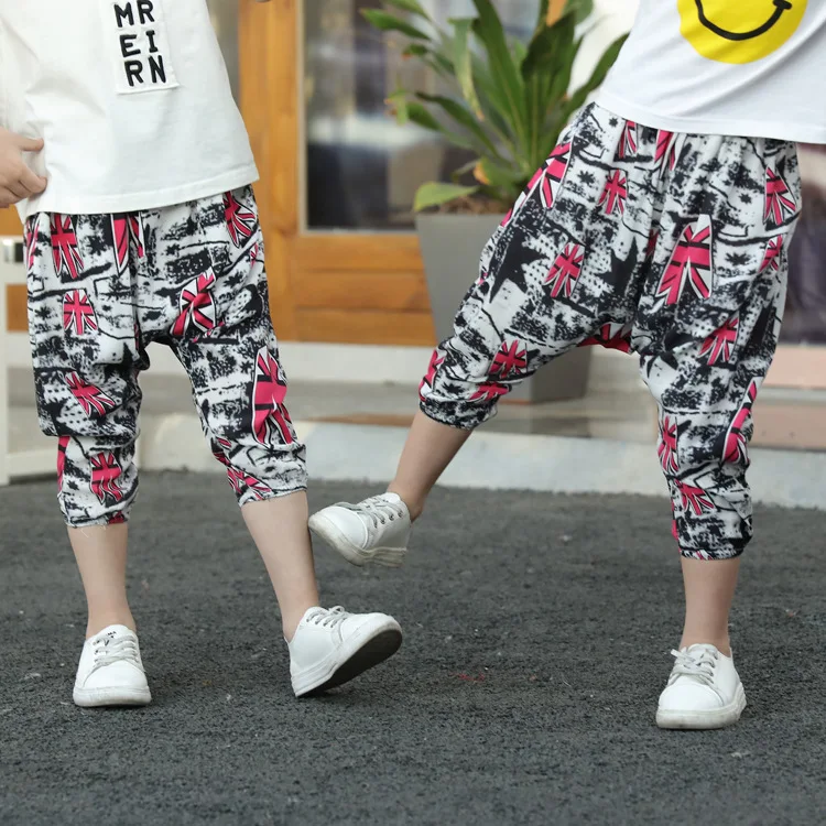 2018 детские шаровары Новые Дизайнерские летние брюки От 0 до 16 лет для мальчиков и