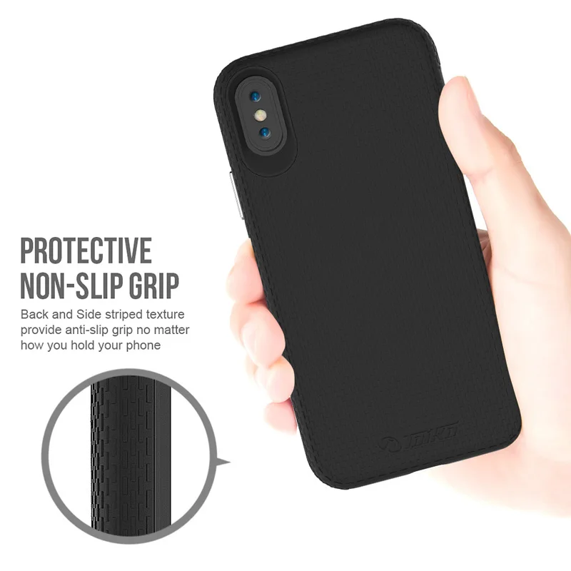 Toyko X Guard 2 в 1 гибридные Чехлы для iPhone X XS MAX XR военный класс защита от падения Жесткий ПК Мягкий ТПУ противоударный задний Чехол