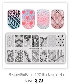 BeautyBigBang 20 шт./компл. 6 см красочные пластины для стемпинга ногтей искусство тарелка-органайзер лазерный держатель нейл-арта чехол сумка плиты