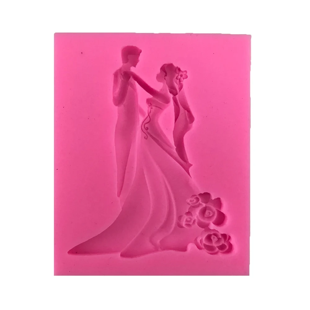 Sugarcraft Свадебная силиконовая форма для помадки инструменты украшения торта