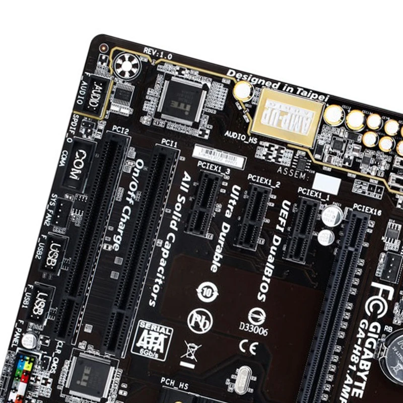 Настольная Материнская плата GIGABYTE GA H81.Amp UP LGA1150 i3 i5 i7 DDR3 USB3.0 ATX|Материнские платы| |