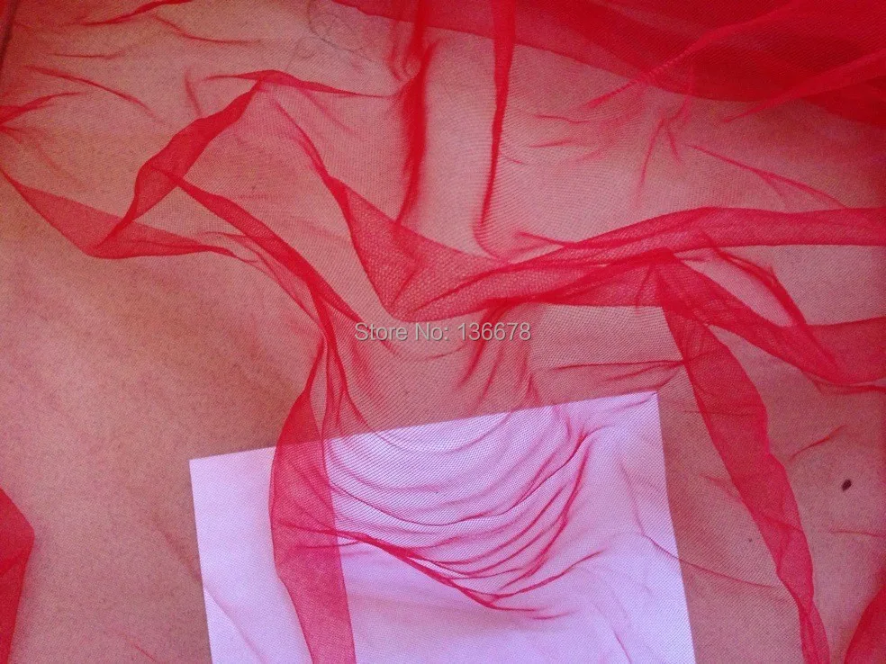 160cm 63&quot width 10yard/lot Red super soft breathable mesh tulle fabric tissue for bridal dress tutu bubble skirt curtain cloth - купить