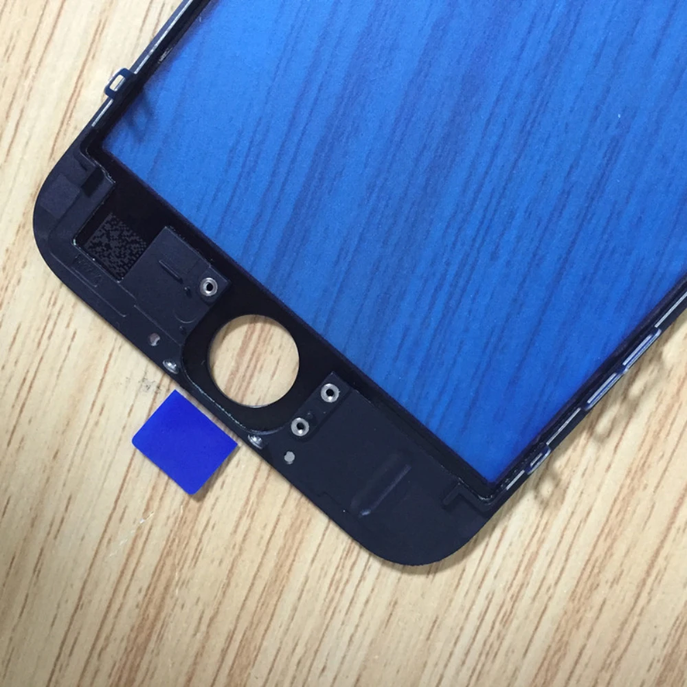 10 шт./лот 5 черный Белый Переднее внешнее стекло с рамкой для iPhone 7 7plus 6 4 6s plus 5c