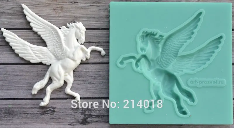 Силиконовая форма Pegasus horse для украшения торта на день рождения | Дом и сад
