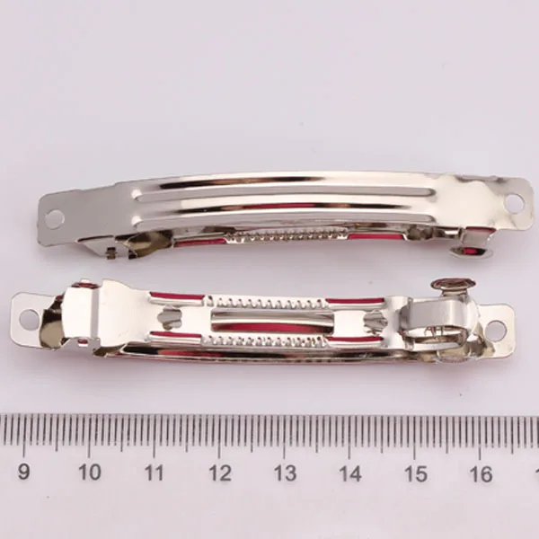 

10pcs KC Gold Color French Barrettes Hair Clip 4 5 6 7 8 10CM Size Blank Hair Clip for Hair Jewelry Making Accessories Supplier