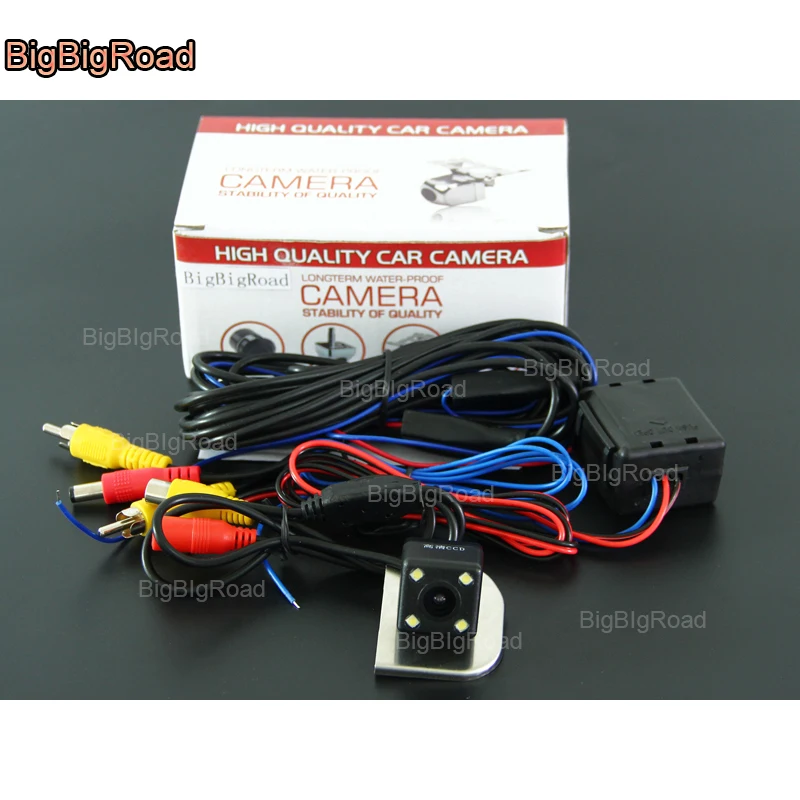 

BigBigRoad Car Rear View Reversing Backup Camera With Filter / Power Relay For Ford Escort 2015 Focus 2012-2014 Night Vision