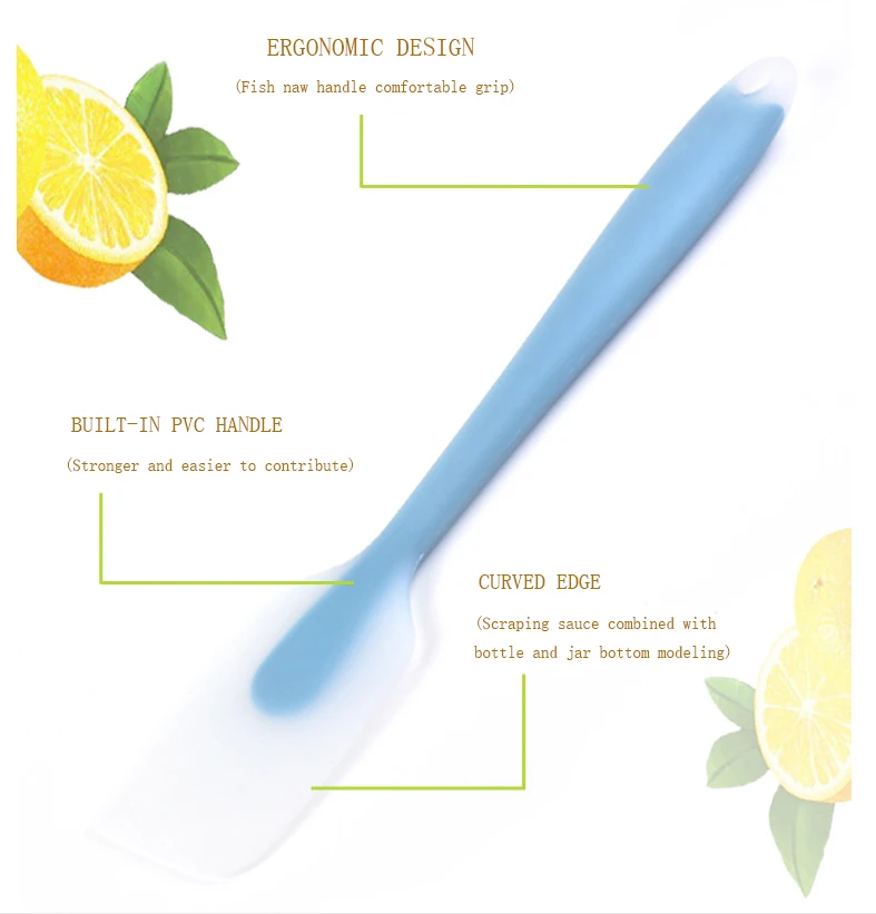 Лопатка для торта для выпечки и тортов инструмент/силикатный скребок гель