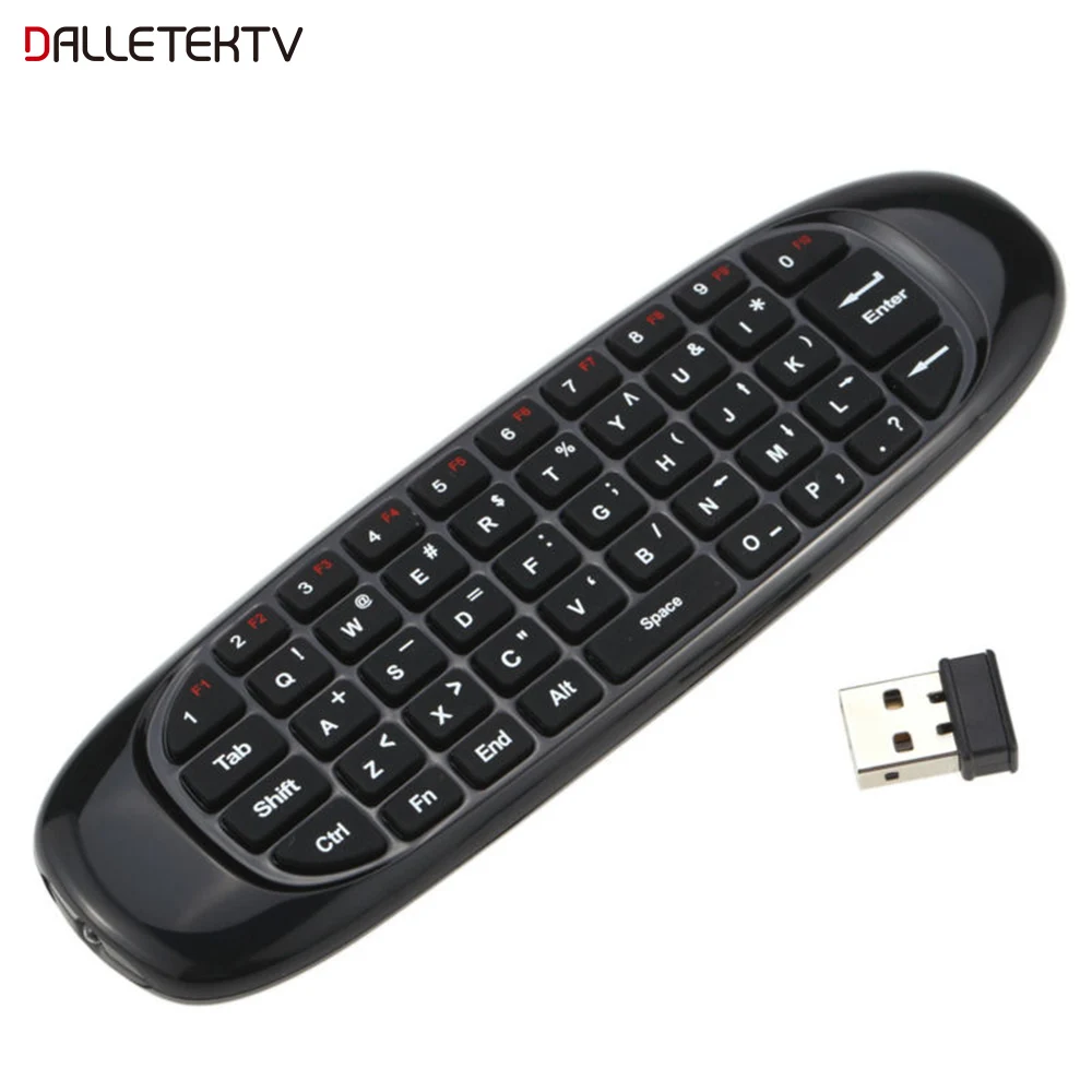 Fly Air Mouse C120 Беспроводная ТВ коробка клавиатура 2 4G перезаряжаемый пульт