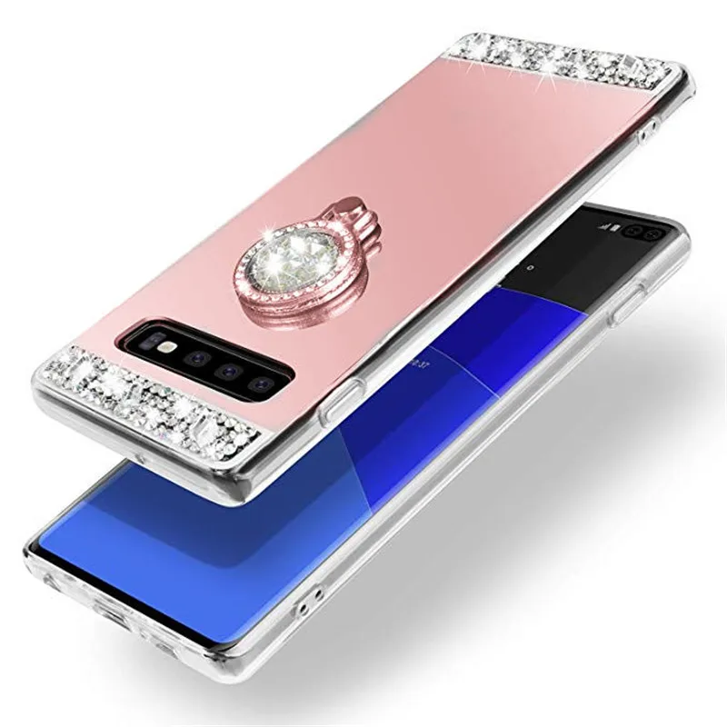 Роскошный зеркальный чехол для телефона Samsung Galaxy S10 Plus S10e S8 S9 S6 S7 Edge Note 8 9 5 J3 J5 J7 A3 A5 A7