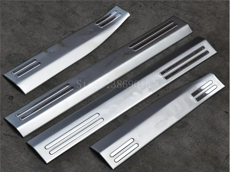 Для 2010 2012 2013 Volkswagen/Vw Tiguan MK1 нержавеющей внутренняя дверные пороги гвардии педаль Стикеры