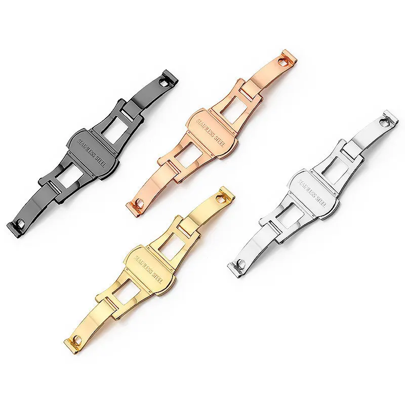 Браслет en acier inoxydable boucle pour AR montre cramique fit L2 L4 L6 sangle papillon fermoir 6*23 мм 6*21 | Наручные часы