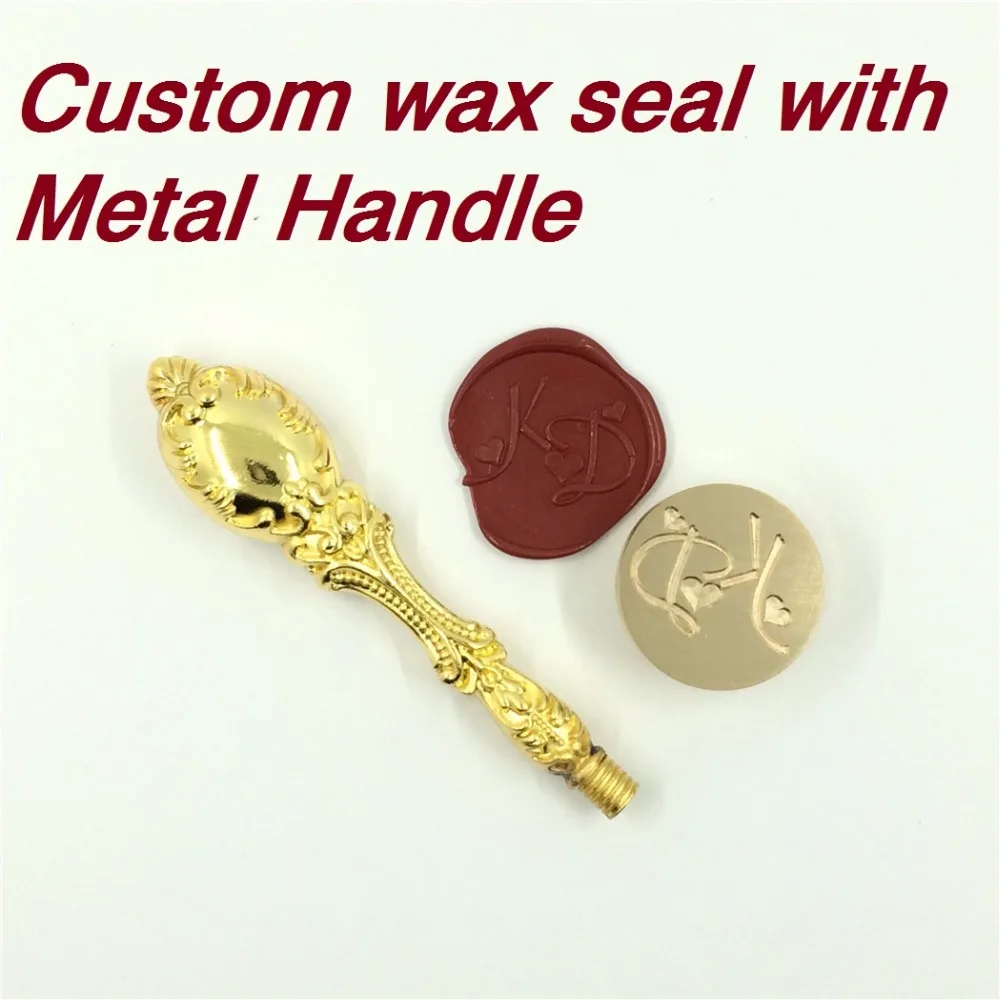 

Customize Wax Stamp with Your Logo,with metal handle,DIY Ancient Seal Retro Stamp,Personalized Stamp Wax Seal custom design