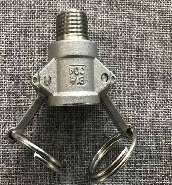 type B 304 из нержавеющей стали Homebrew эксцентриковый запор адаптер 1/" NPT Barb Camlock быстрое отключение для шланговых насосов фитинги - Цвет: type B