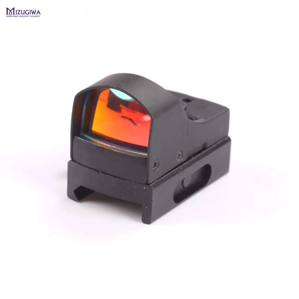 Мини Micro Reflex Red Dot Scope лазерный прицел 20 мм Weaver Picatinny w/Зонт Регулируемая яркость