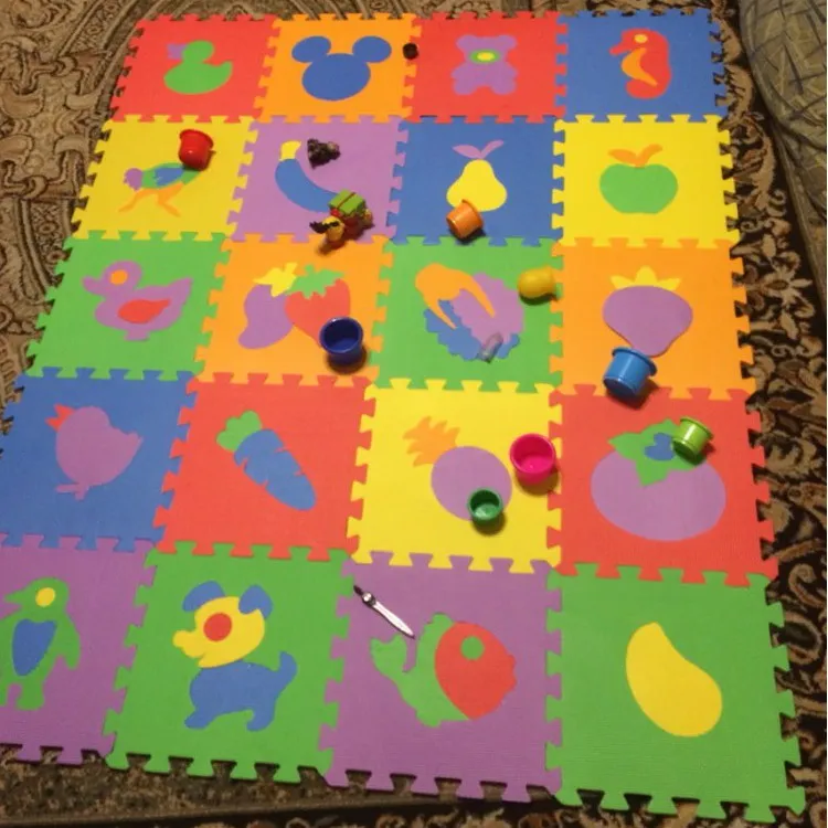 10 шт./упаковка детские коврики пазлы из пены ЭВА 30x30 см|baby foam floor mats|foam matbaby puzzle mat |