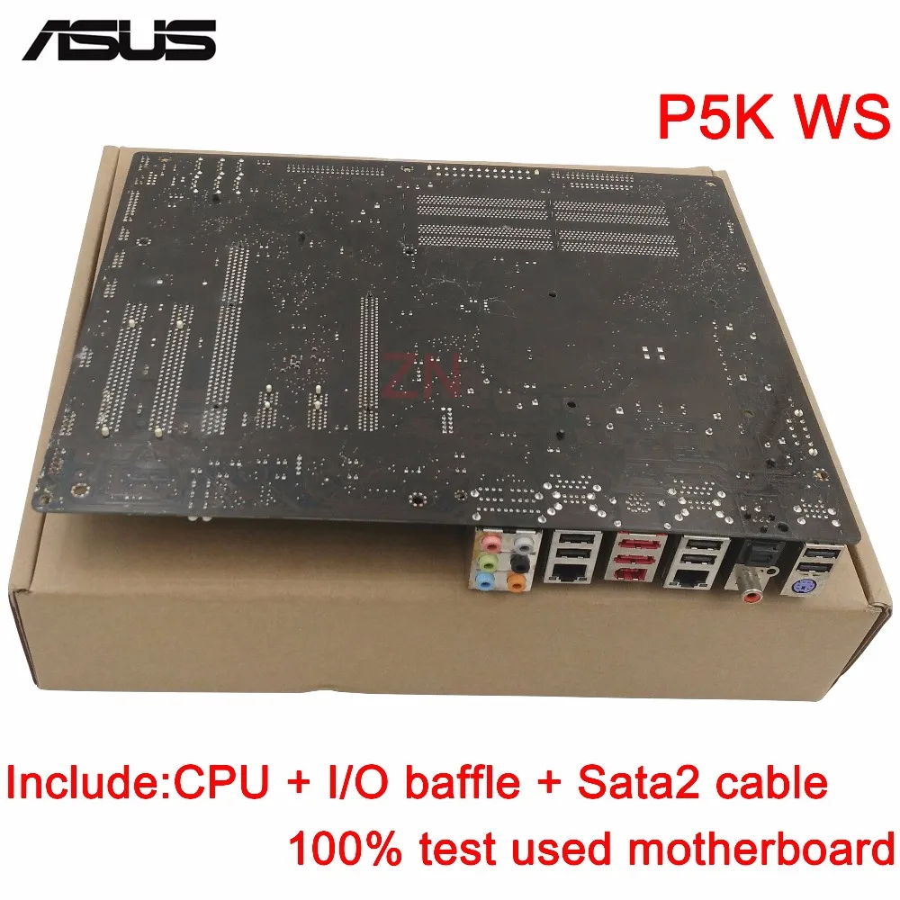 original Used Server motherboard For Asus P5K WS Socket 775 Maximum 4*DDR2 8GB 6xSATAII ATX | Компьютеры и офис