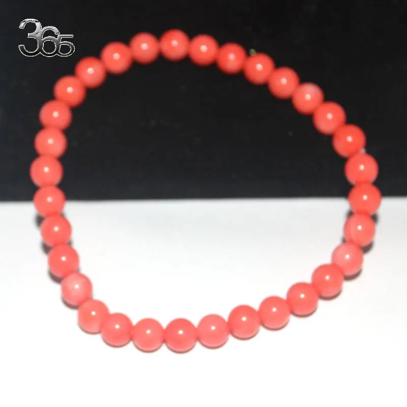 Free Shipping Gift Boxed Or Bag Packed! 8mm Orange Round Genuine Coral Beads Elastic Bracelet 7inch-9inch | Украшения и