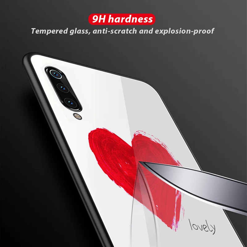 Градиентный чехол из закаленного стекла для Xiaomi Redmi Note 7 5 6 Pro Pocophone F1 Mi8 MIX3 Lite 6X 5X Mi9 SE