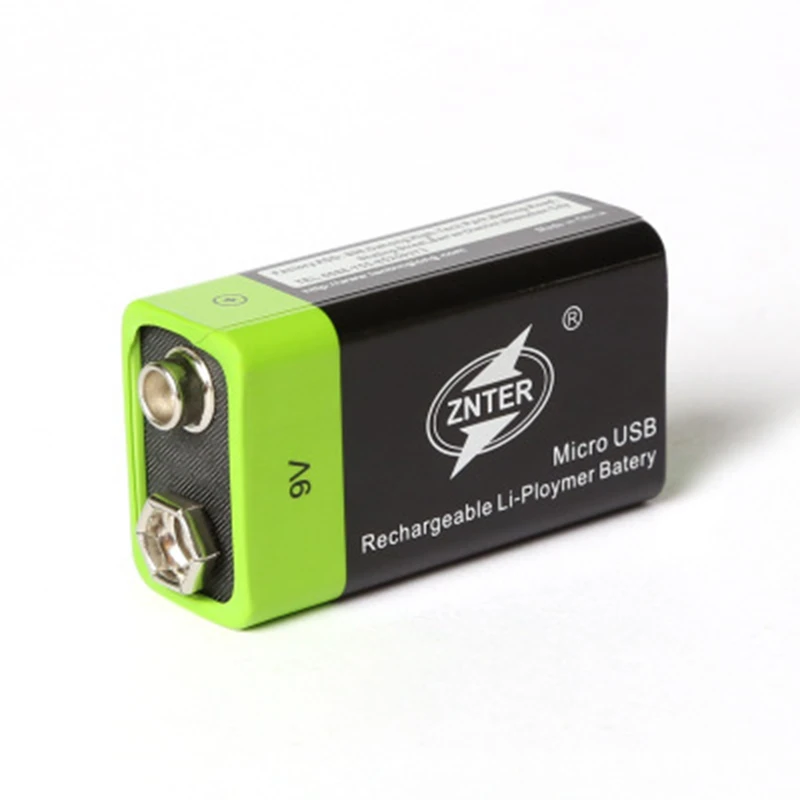 USB аккумуляторная батарея 9 В Lipo ZNTER S19 в 400 мАч аккумулятор с ру для микрофона и