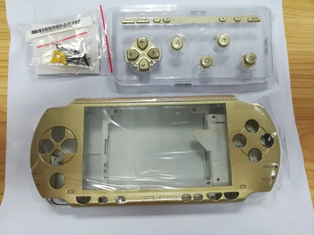 Белый черный цвет полный корпус Оболочка Чехол Замена для PSP 1000 игровая консоль с