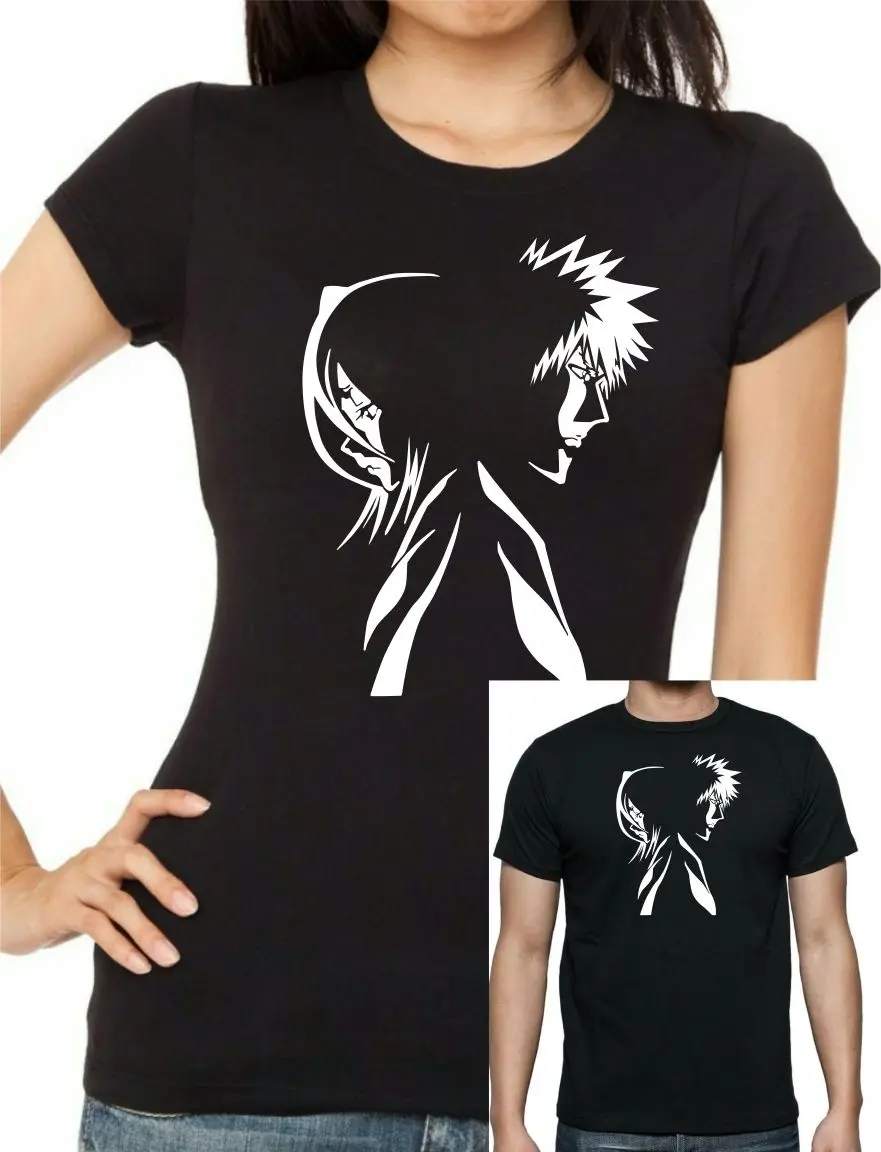 BLEACH Аниме вдохновленная RUKIA ICHIGO футболка... размеры до 5xl крутая Повседневная