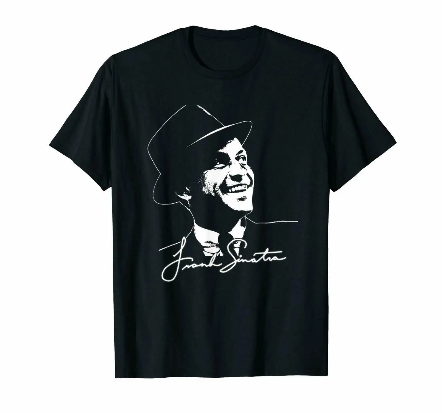 Frank Sinatra Американский певец портрет черная футболка S-3XL модные стильные мужские