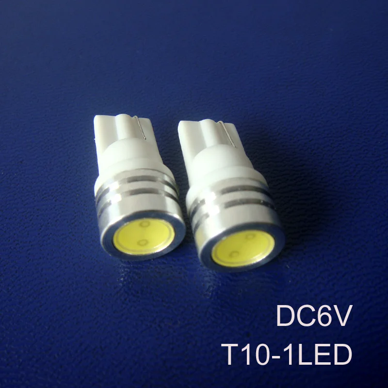 

High quality 1w 6.3v led pilot lamp T10 w5w 194 168 car bulb COB LED,6.3v led indicator lights free shipping 10pcs/lot