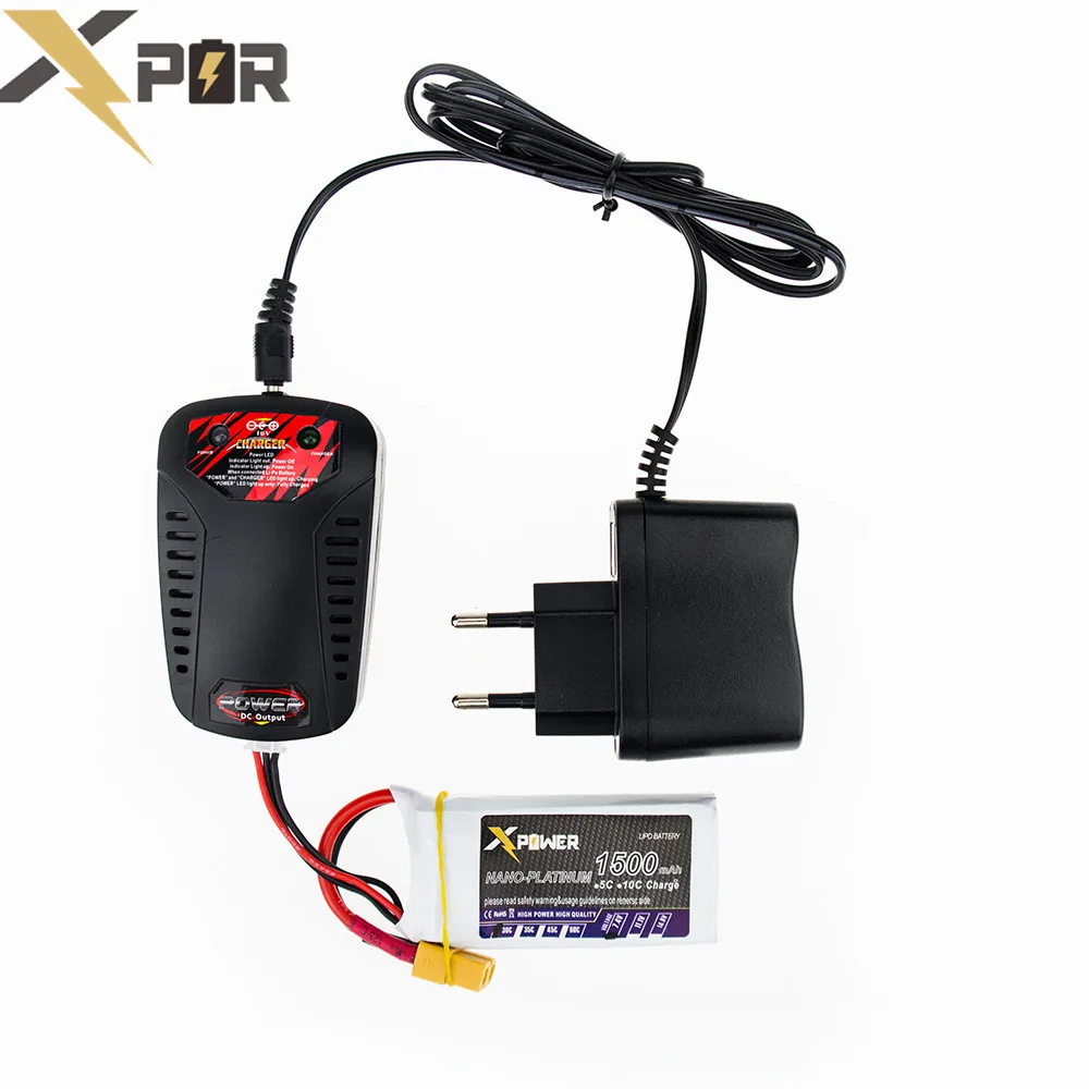 3 шт. Drone Bateria 7 4 В 1500 мАч XT60/T Li po 2S батареи с быстрым зарядным устройством в 1 кабель