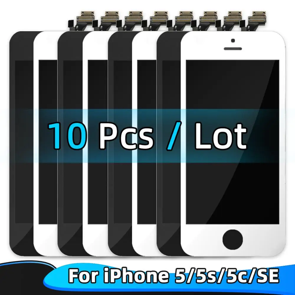 10 шт ААА + качественный ЖК дисплей для iPhone 5 сенсорный экран Замена 5c 5s без битых