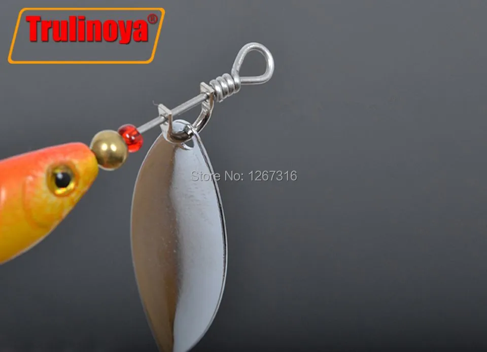 New 2014 Trulinoya Spinner Bait 10g 3pcs/Lot Spirit Lure Fishing Hard Blades Treble VMC Hooks Free Shipping | Спорт и развлечения