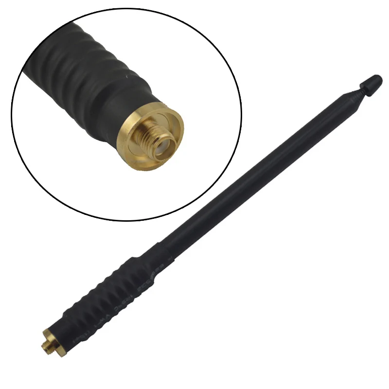 

2pcs NEW NA-766 SMA-Female 80-600MHz extend Antenna VHF/UHF Ham Radio Handheld Telescopic Antenna for BAOFENG UV-5R UV-82 888S