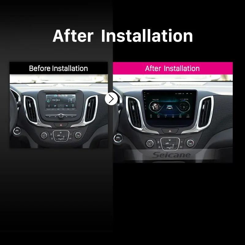 Seicane 10,1 дюймов Android 8,1 Автомобильный gps радио для- chevy Chevrolet Equinox с HD сенсорным экраном Поддержка Carplay TPMS 2din