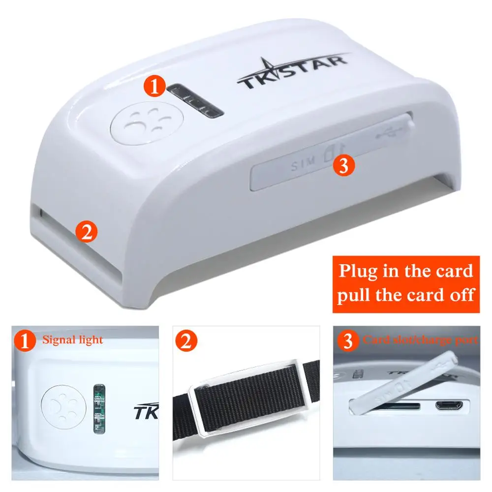 GPS трекер для домашних животных отслеживающее устройство в режиме реального