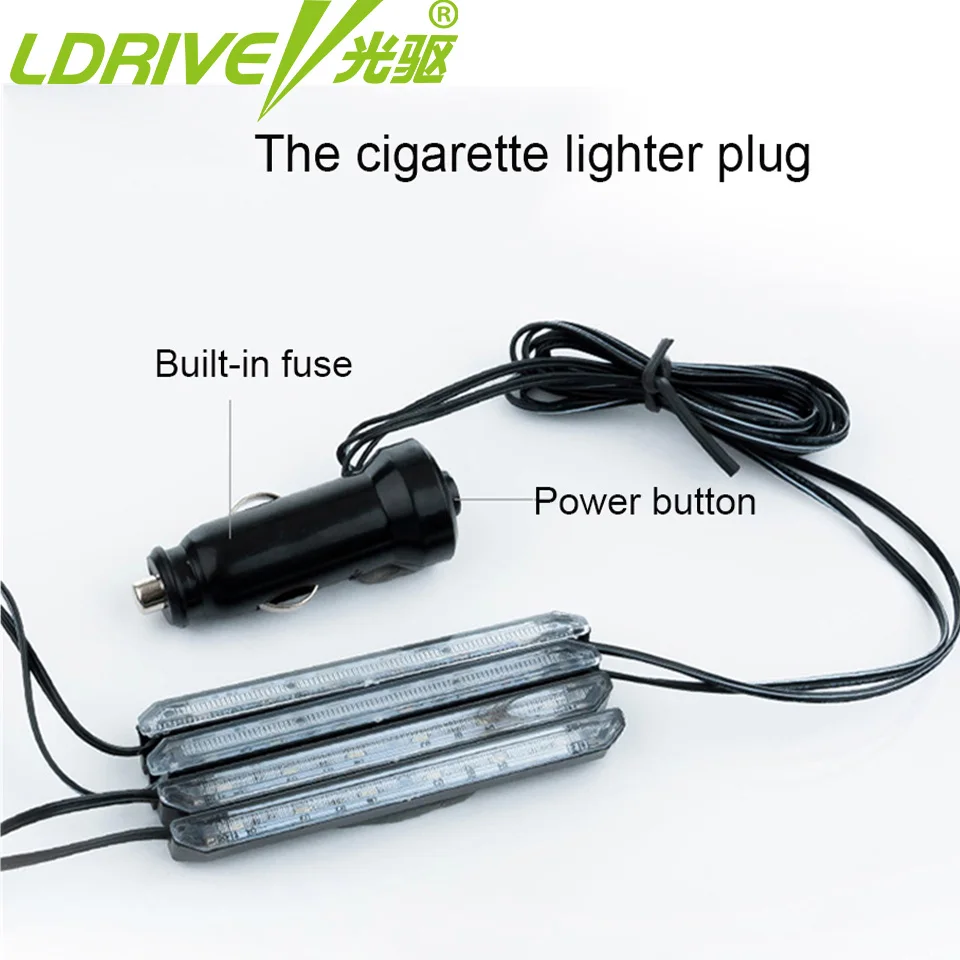 LDRIVE 4 шт./лот автомобильный Стайлинг Светодиодная лента освещение для ног