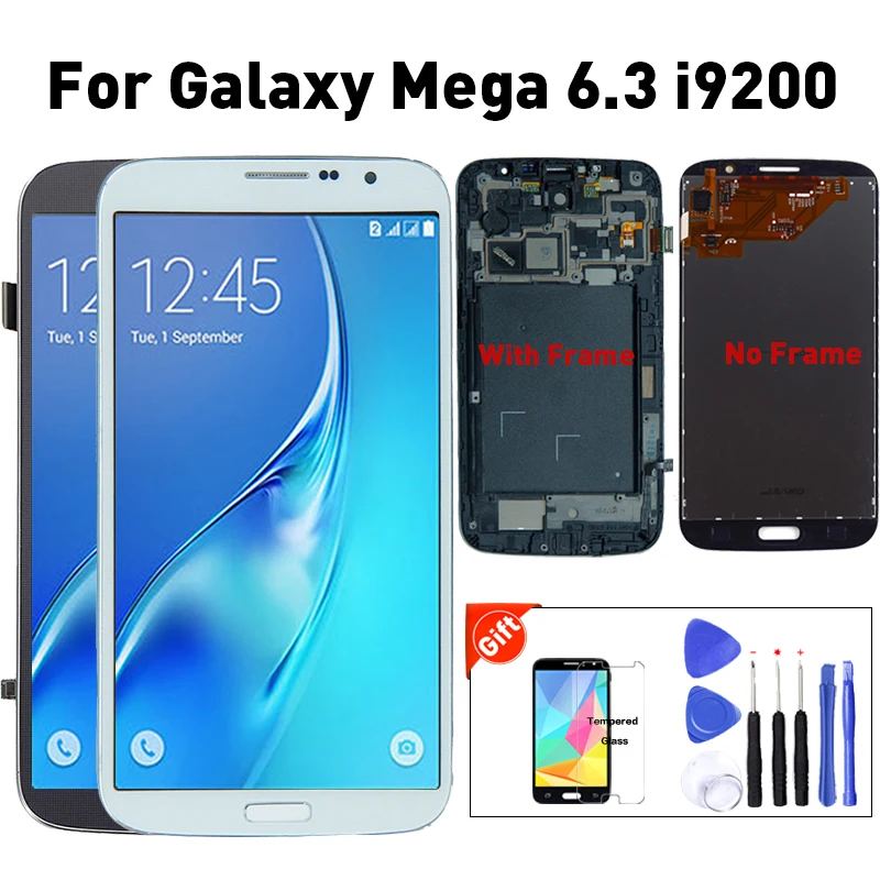 ЖК дисплей для SAMSUNG Galaxy Mega 6 3 i9200 i9205 дигитайзер сенсорного экрана Запчасти Samsung galaxy