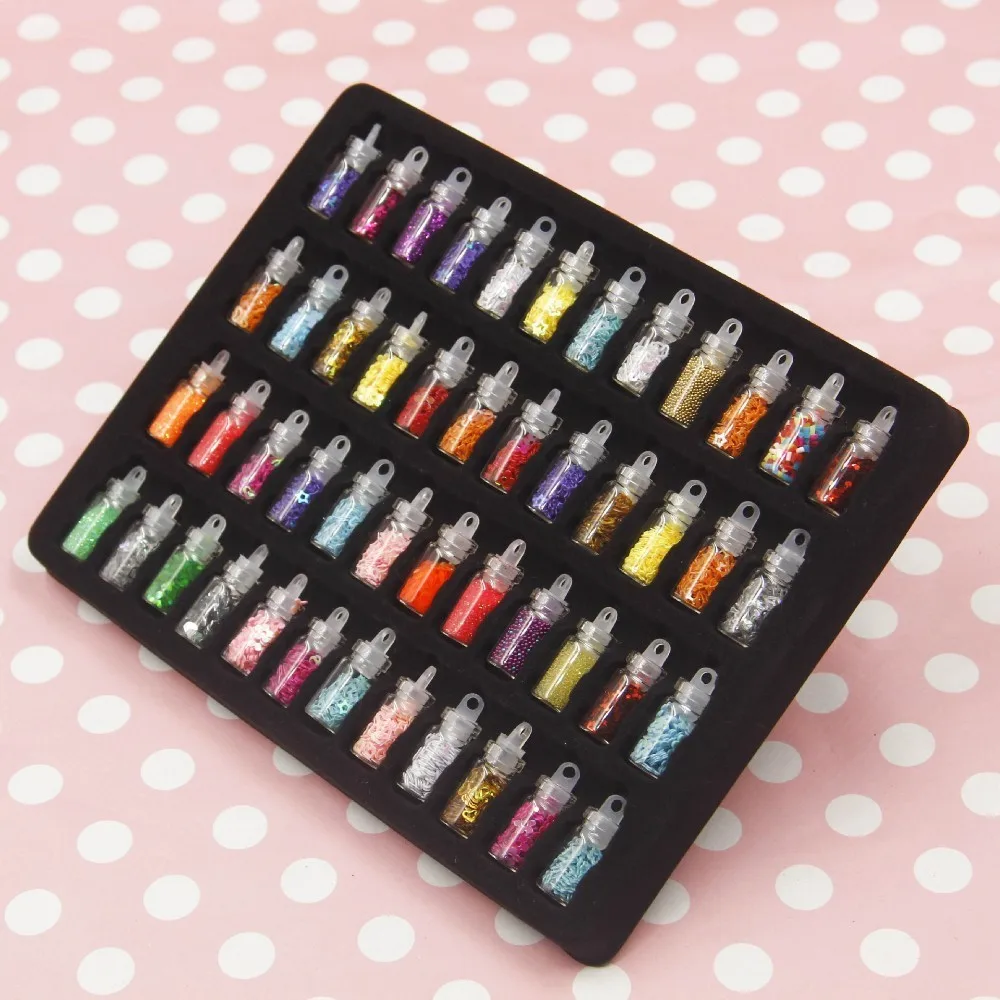 48 цветов слизи блёстки/блестящий наполнитель пушистая коробка игрушки для детей