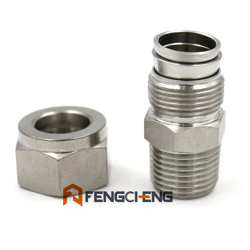 5/8 &quotКомпрессионный фитинг x 1/2&quot Мужской NPT SUS304 трубный Компрессионный оптом и в