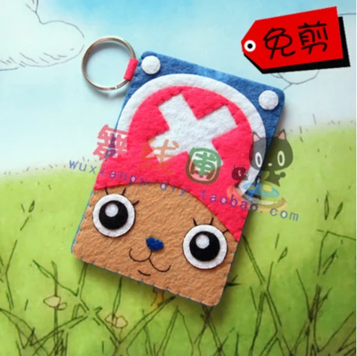 One Piece key bag and zero Purse Felt kit Non-woven cloth Craft DIY Sewing set Handwork Material needlework supplies | Дом и сад