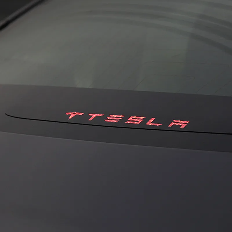 Задняя фотовспышка 3D акриловая наклейка для Tesla Model 3 18 19|Наклейки на автомобиль| |