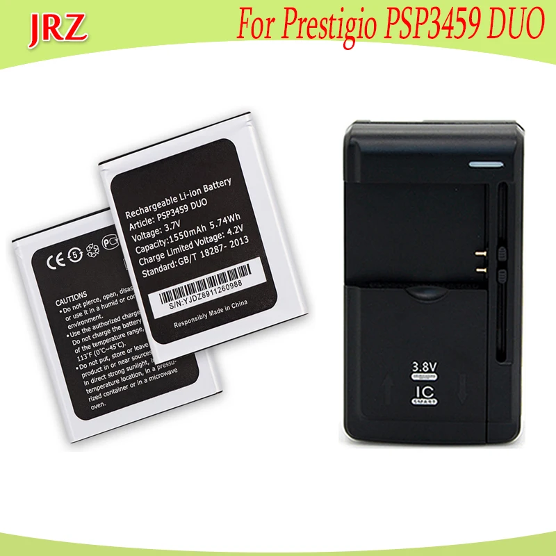 JRZ лот = 1 шт. 3 7 V 1550 мА/ч PSP3459 DUO батарея для мобильного телефона Prestigio мудрый OX3 Wize N3