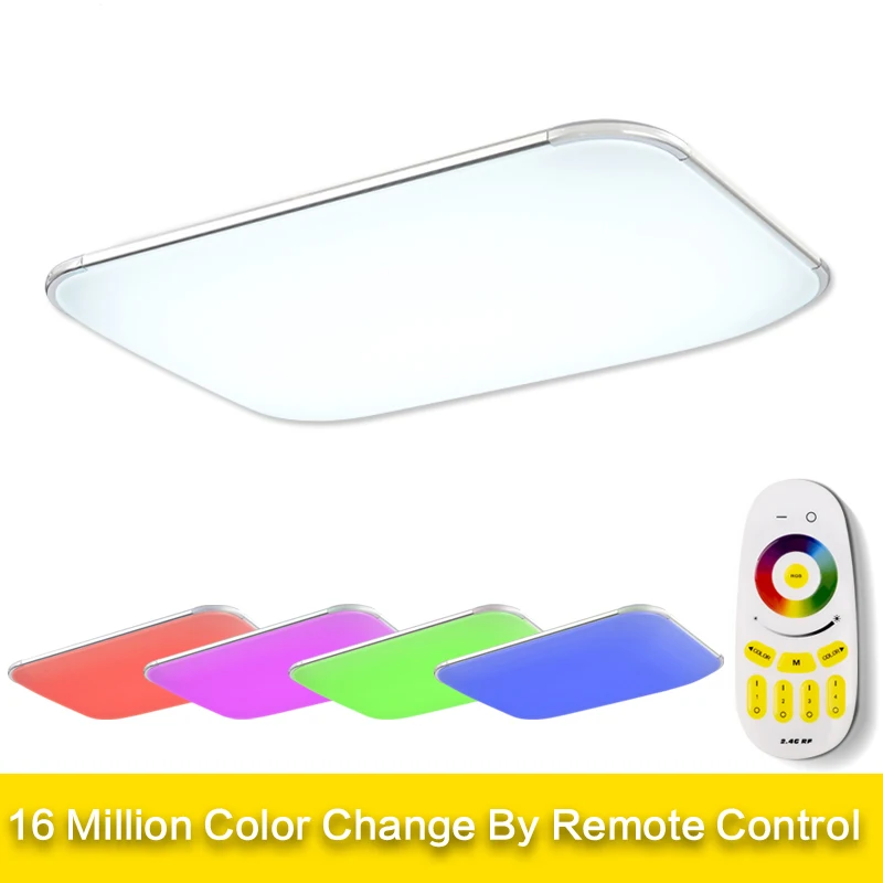 RGB светодиодные люстры для спальни гостиной внутреннего освещения