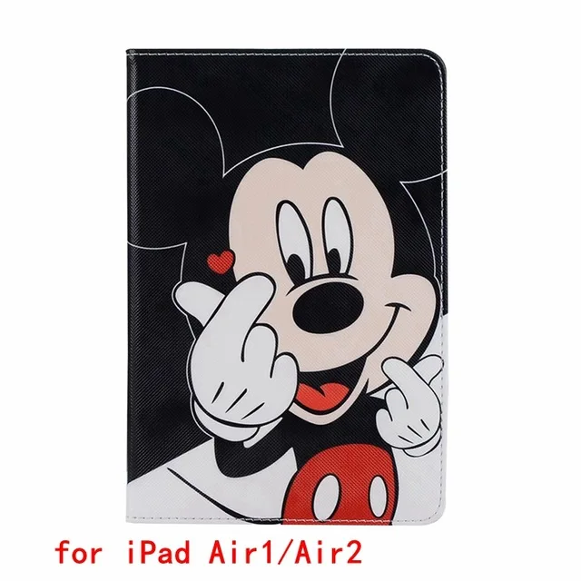 Чехол с милой девочкой мышкой маргариткой для ipad Mini 4321 кожаный силиконовый мягкий чехол для ipad Air/Air2 Pro ipad / чехол - Цвет: for iPad Air1 Air2