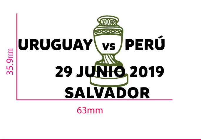2019 г. детали футбольного матча Copa america Уругвай Перу День железная нашивка значок