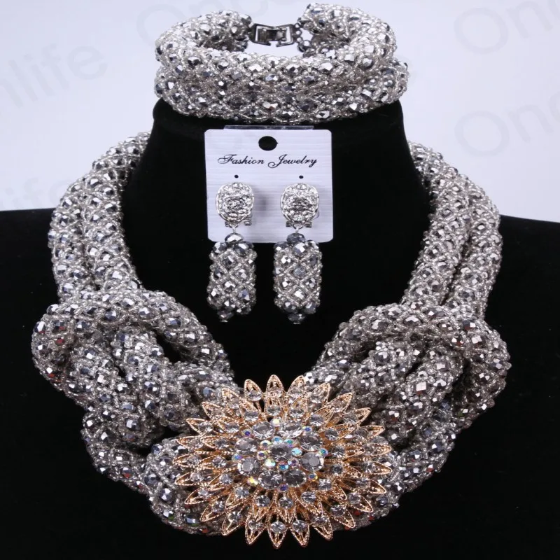 Комплект ювелирных изделий с серебряной совой комплект из африканских бусин