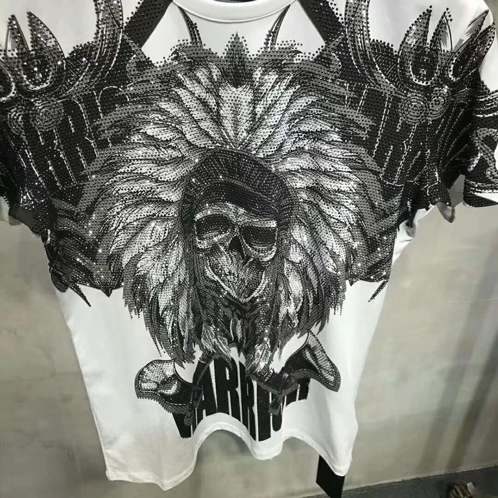 Футболка мужская из хлопка с принтом брендовая одежда модная Повседневная