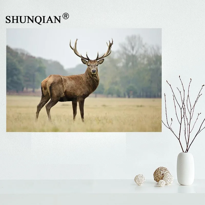 

2018 Новый олень Холст Тканевый плакат для домашнего декора живопись искусство на заказ Печать ваш дизайн для друзей