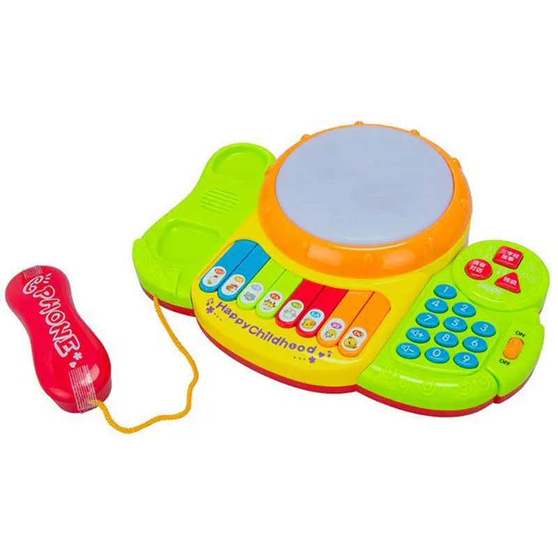 Детский Музыкальный барабан игрушки обучение развитие музыкальная клавиатура