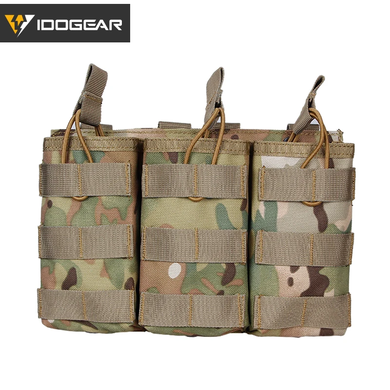 MultiCam IDOGEAR подсумок, Molle, тройной подсумок, модульный подсумок для 5,56, Боевая обязанность, Wargame, для активного отдыха, 3533 - Цвет: MultiCam