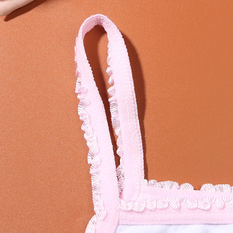 2 шт./лот Детские тренировочные бюстгальтера для девочки милое маленькое без