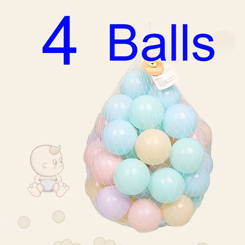 MKL 4 Balls Экологически чистые красочные мягкие пластмассовые, для бассейна океан волна мяч детские смешные игрушки стресс воздушный шар Спорт на открытом воздухе HYQ1 - Цвет: MKL 4 Balls